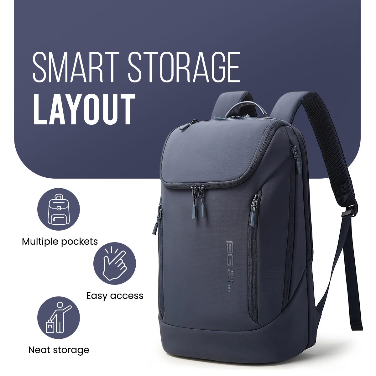 CAPTAIN BUSINESS BACKPACK V2.0 - BLUE - 30L