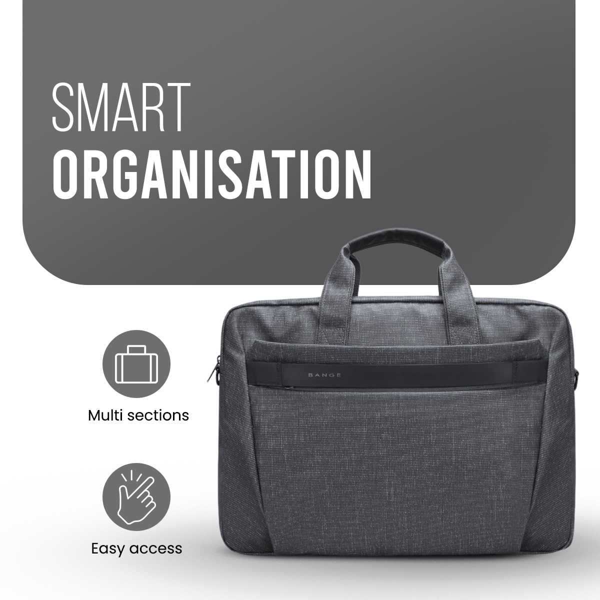 BRIEF CASE 13.3" - GREY