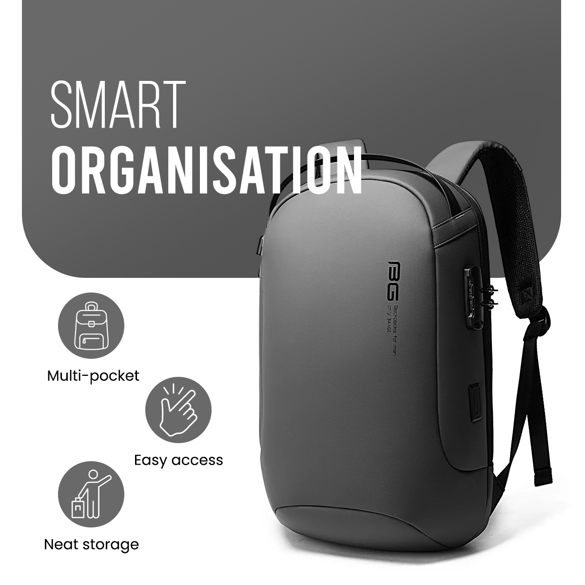 SWISS ALPINE BACKPACK - GREY - 30L