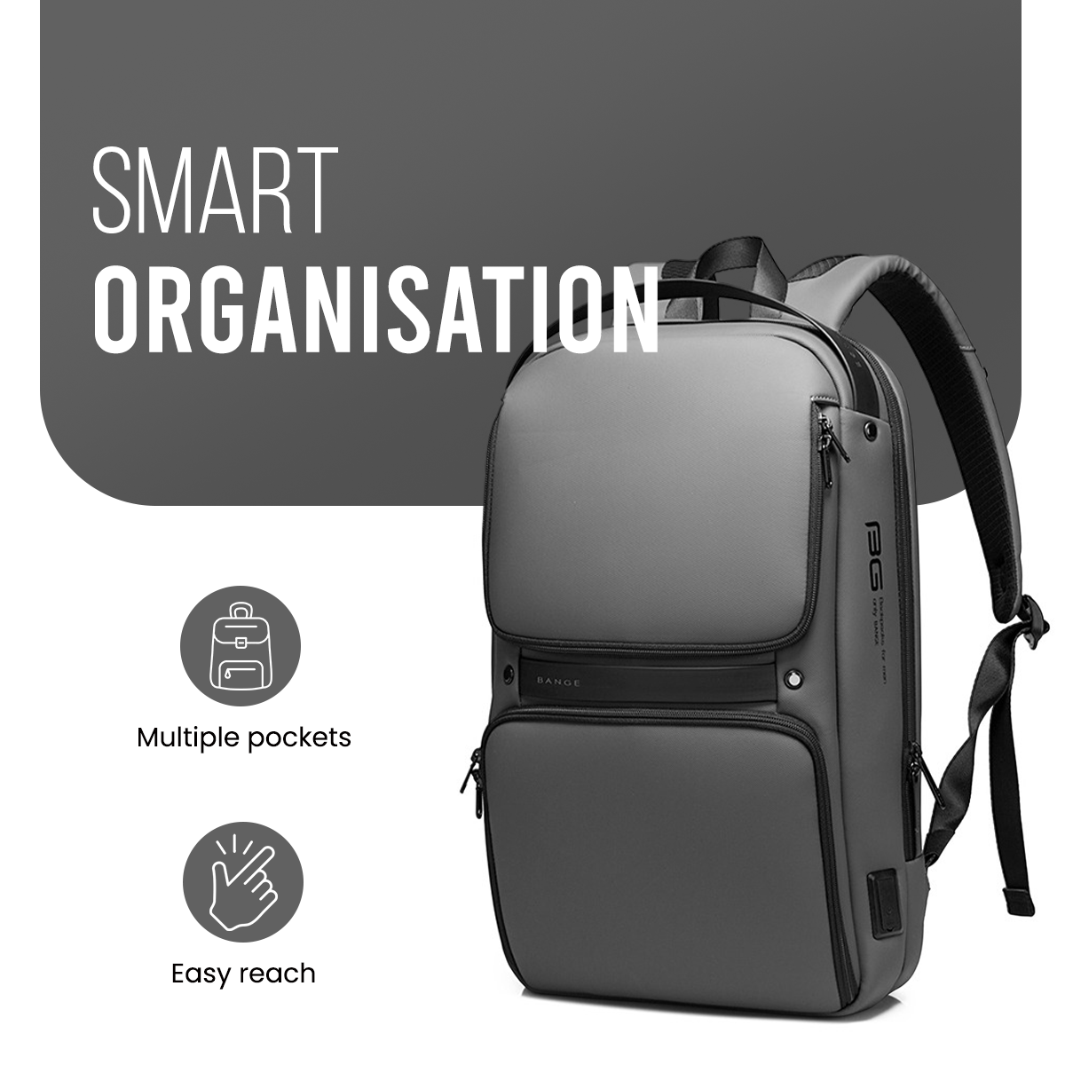 SMASHER BACKPACK - GREY - 18L