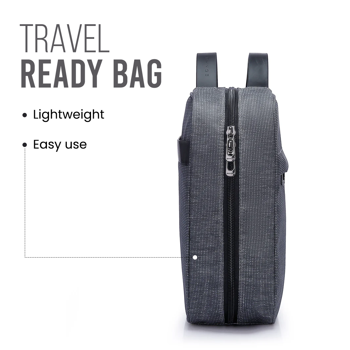 HANGING TOILETRY BAG - GREY