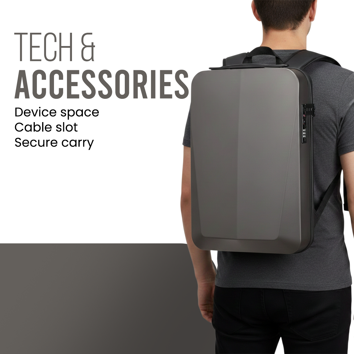 HARD IRONLOOK BACKPACK - GOLDEN - 21L