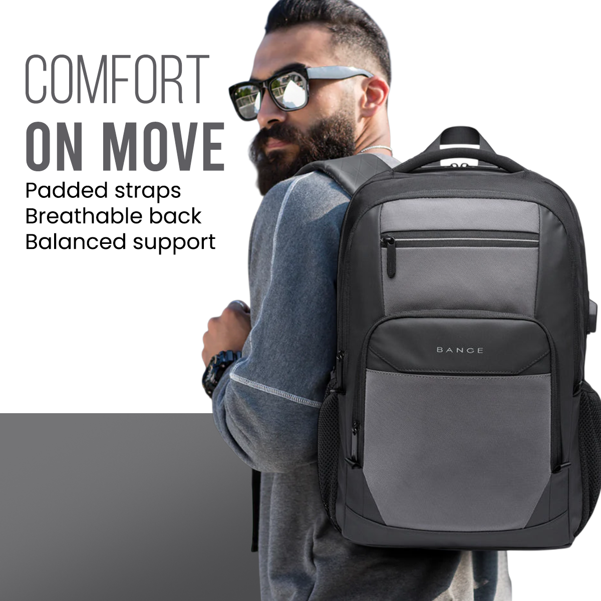 Swiss Concept Rucksack SWISS CUT DESIGN BACKPACK - GREY - 26L – Red Lemon