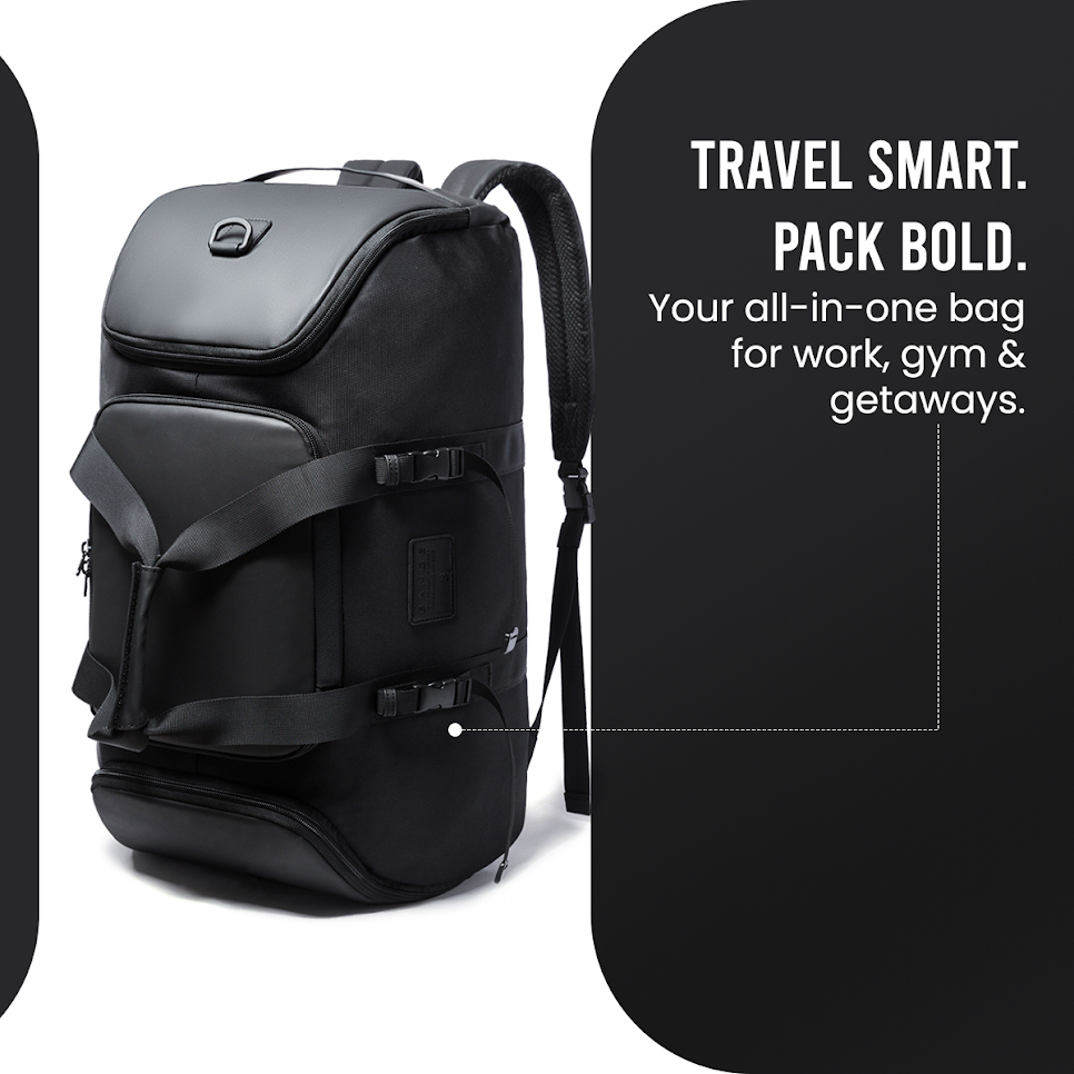 TRAVEL CORE DUFFEL BAG - BLACK
