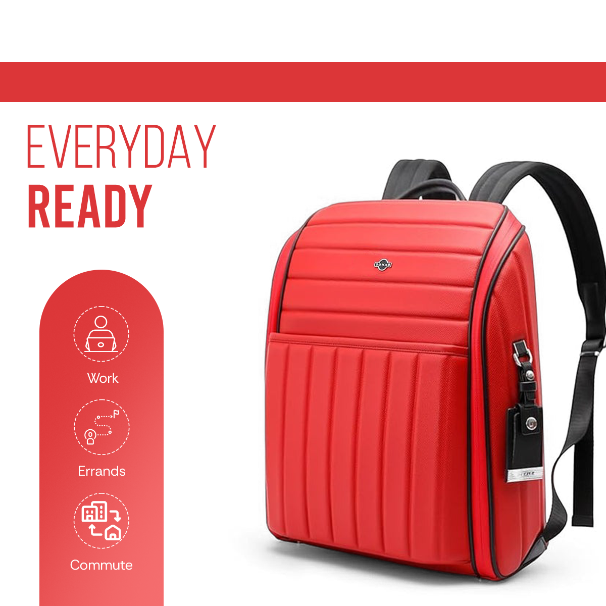ALPHA WORKPACK BACKPACK RED - 22L