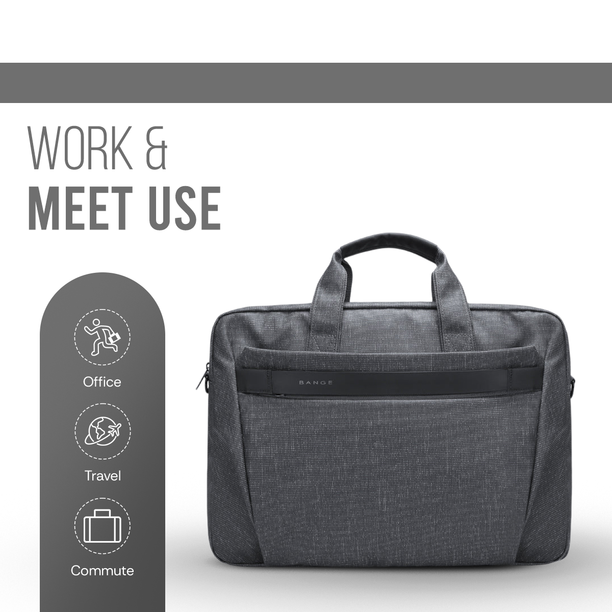 BRIEF CASE 15.6" - GREY