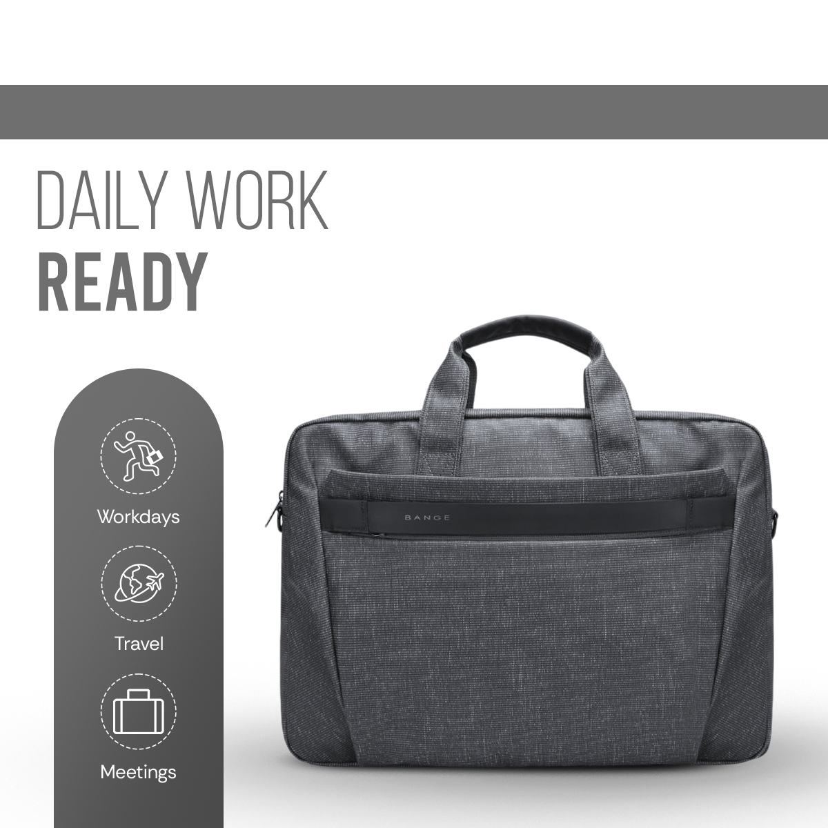 BRIEF CASE 13.3" - GREY