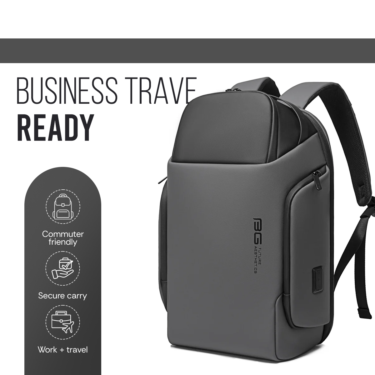 NIGHTMASK BUSINESS BACKPACK - GREY