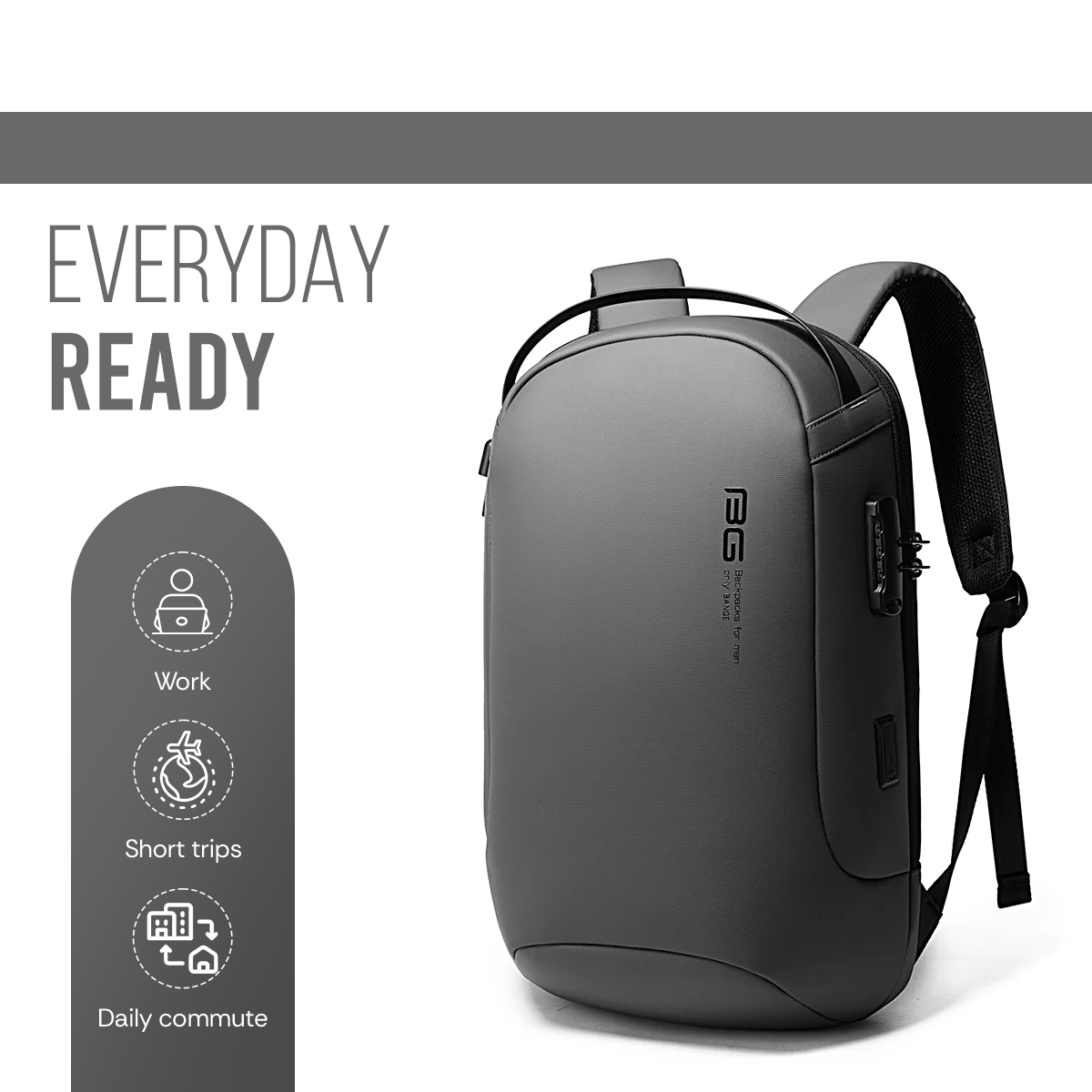 SWISS ALPINE BACKPACK - GREY - 30L