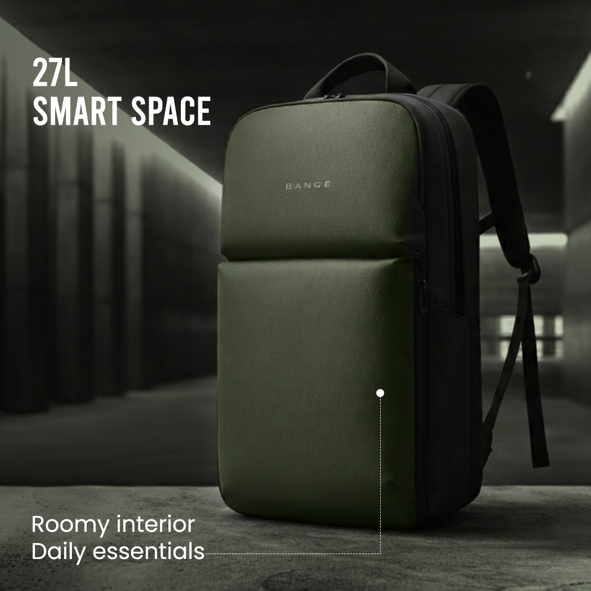 METROGUARD BACKPACK - GREEN - 27L