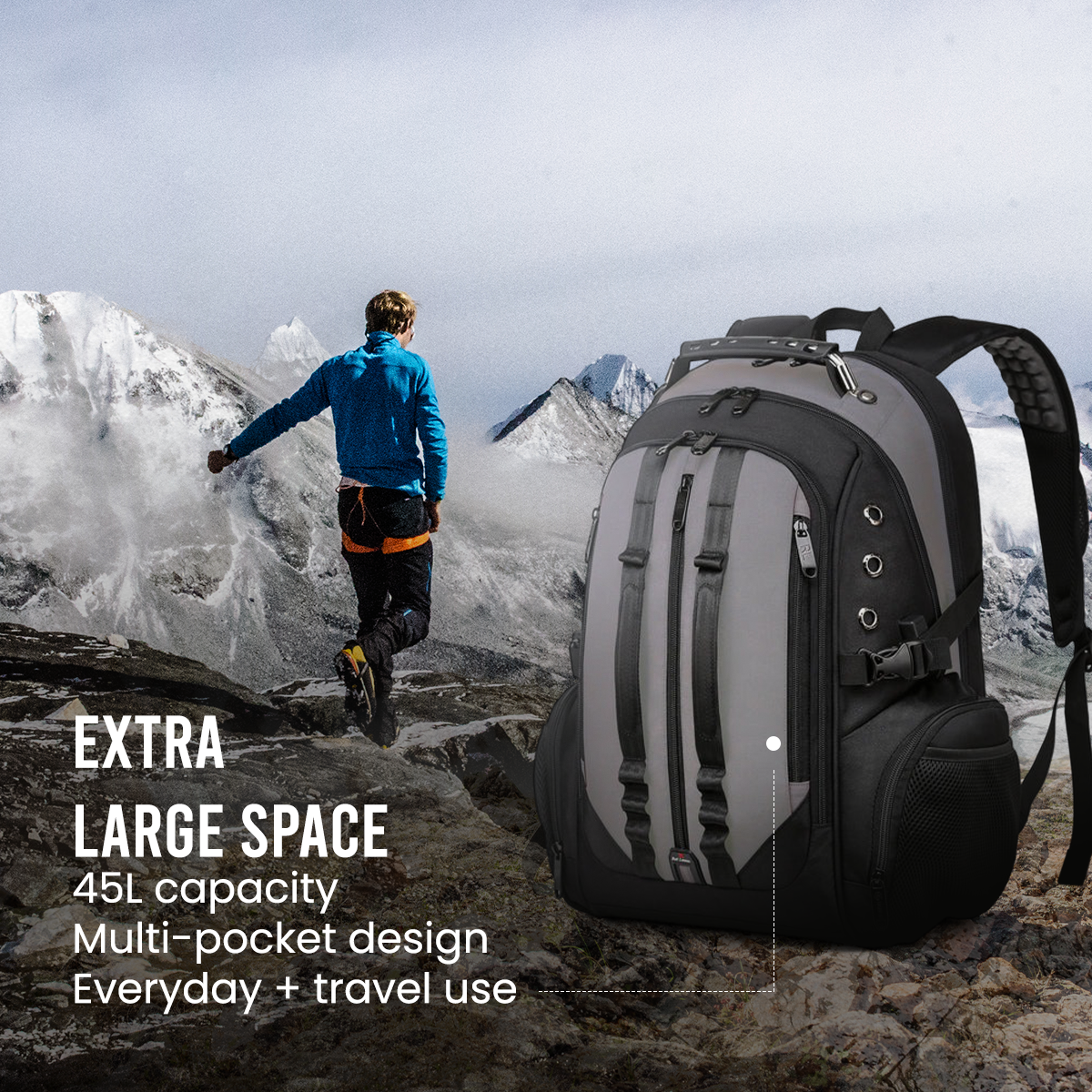 SWISSLOOK BACKPACK - GREY - 45L