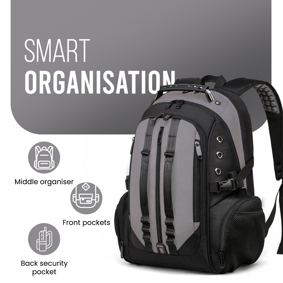 SWISSLOOK BACKPACK - GREY - 45L