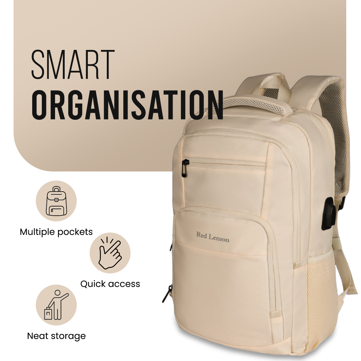 SWISS PACK BACKPACK DESERT SAND - 26L