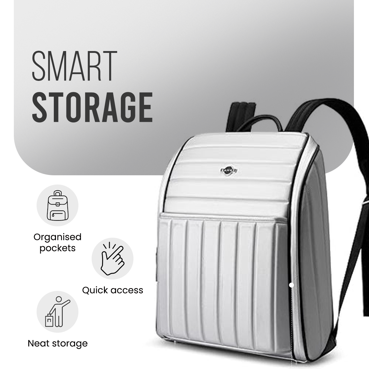 ALPHA WORKPACK BACKPACK - SILVER - 22L