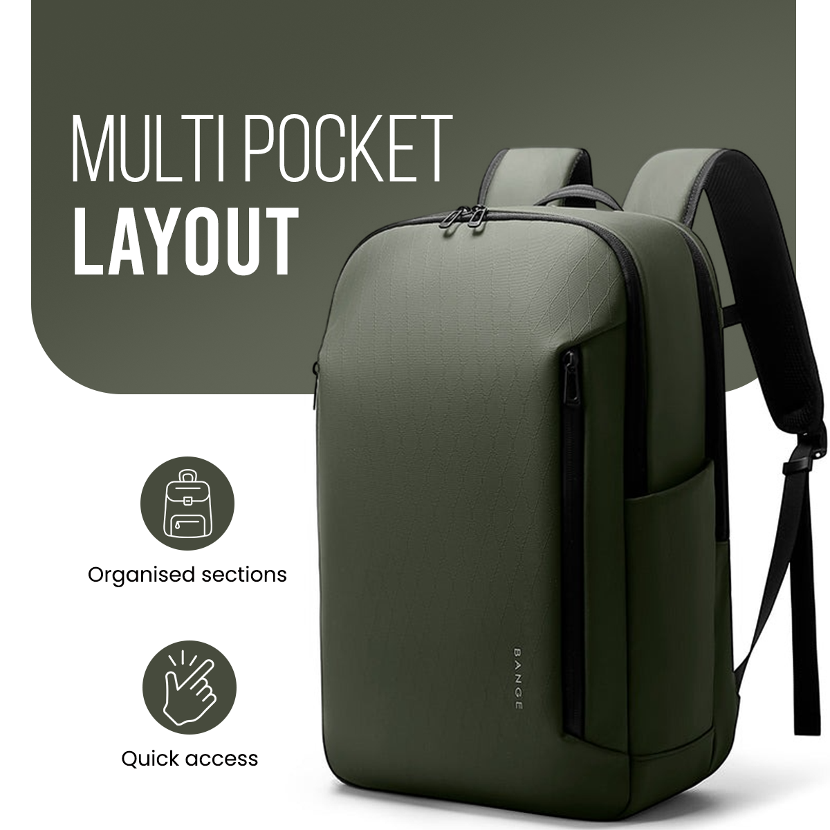 METROGUARD BACKPACK - GREEN - 27L