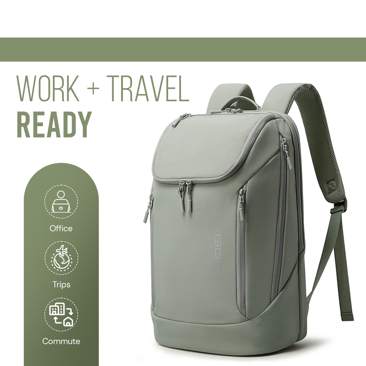 CAPTAIN BUSINESS BACKPACK V2.0 - Green - 30L