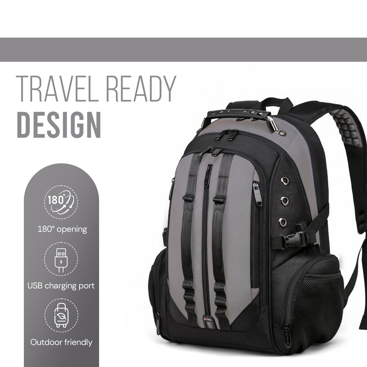 SWISSLOOK BACKPACK - GREY - 45L