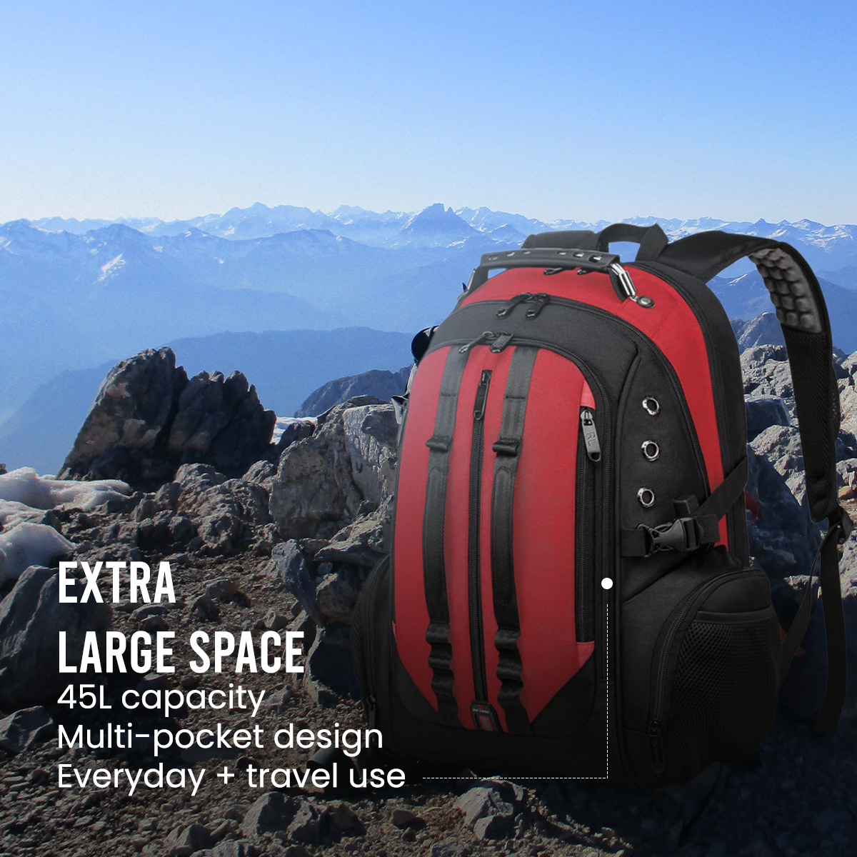 SWISSLOOK BACKPACK - RED - 45L