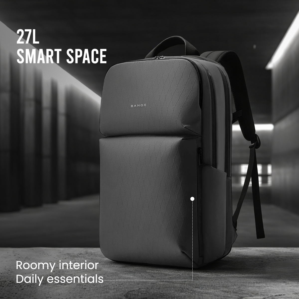 METROGUARD BACKPACK - GREY - 27L