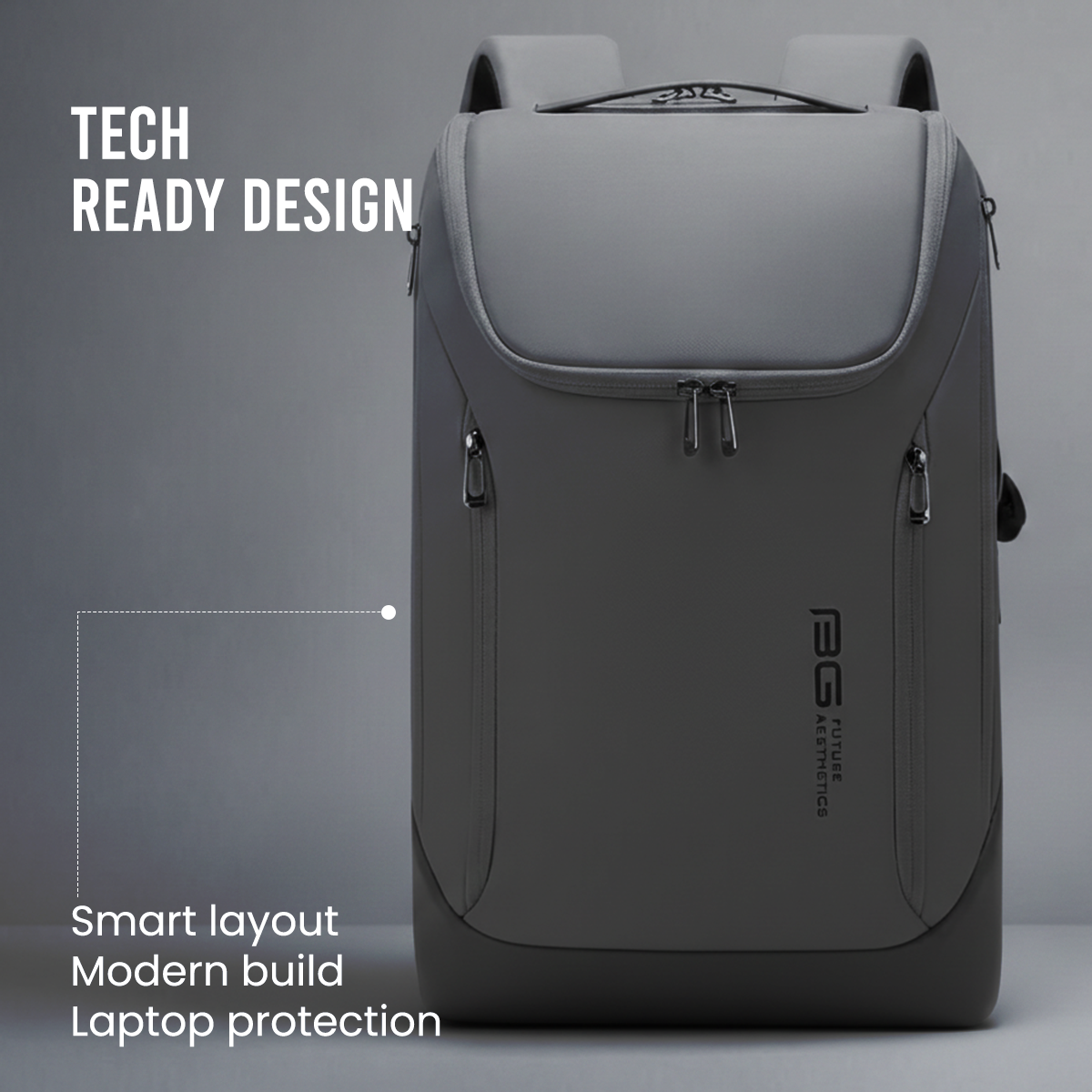 CAPTAIN BUSINESS BACKPACK - GREY - 30L
