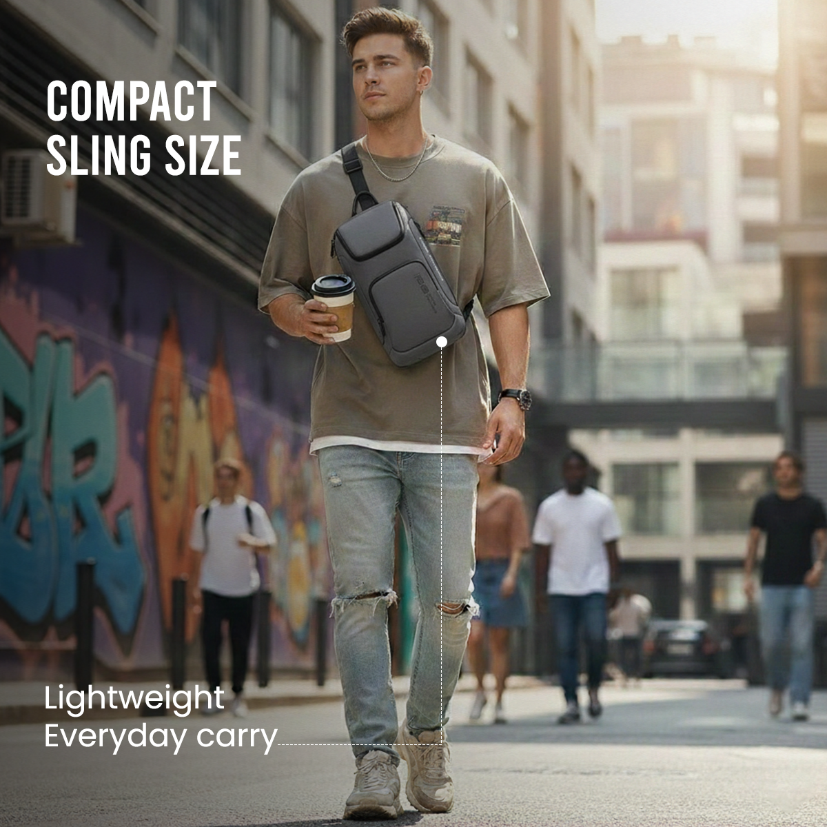 CENTURION SLING BAG - GREY
