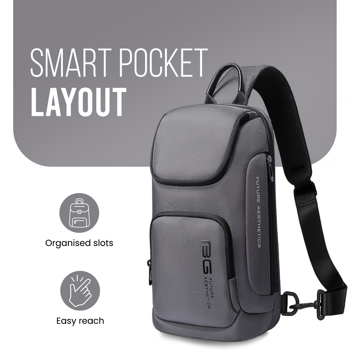 CENTURION SLING BAG - GREY