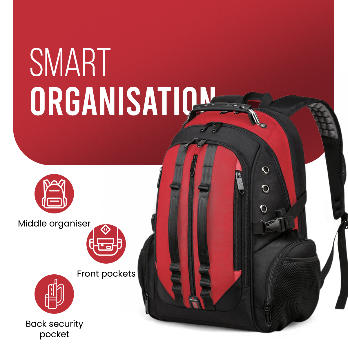 SWISSLOOK BACKPACK - RED - 45L
