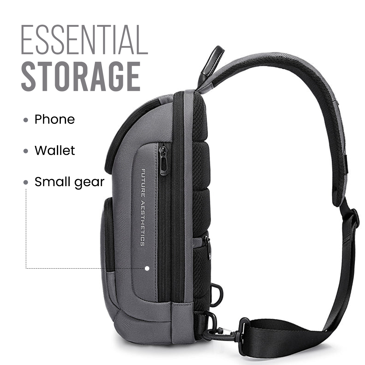 CENTURION SLING BAG - GREY