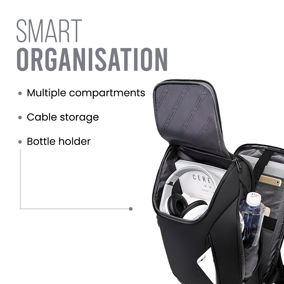 CAPTAIN BUSINESS BACKPACK - GREY - 30L