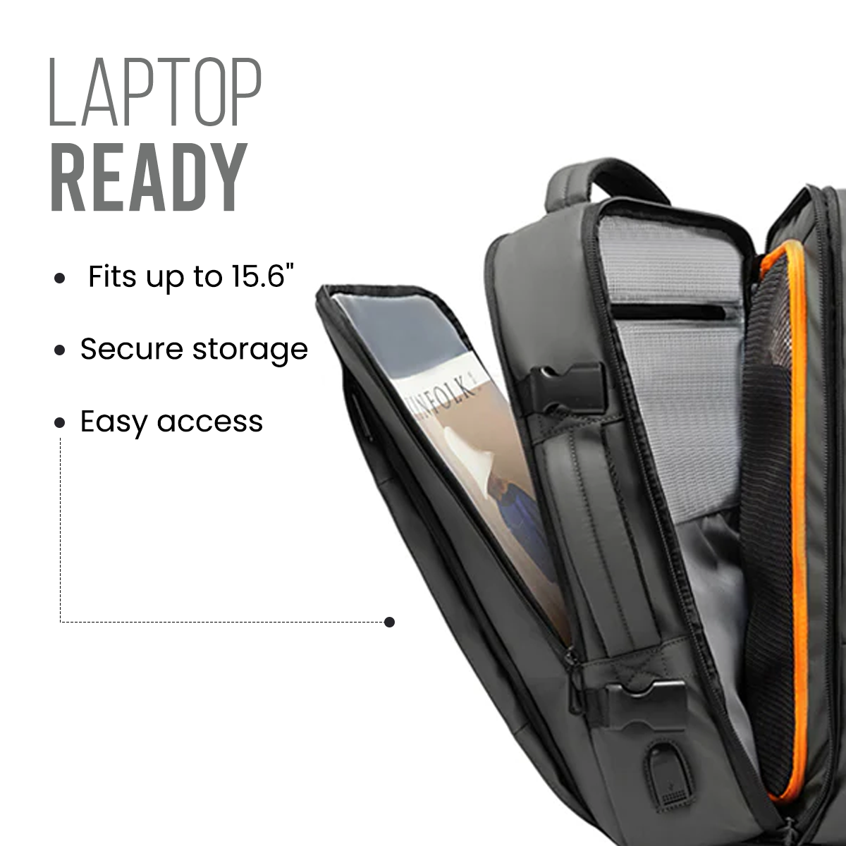 TITAN ULTRAFIT TRAVEL BACKPACK - GREY - 35L