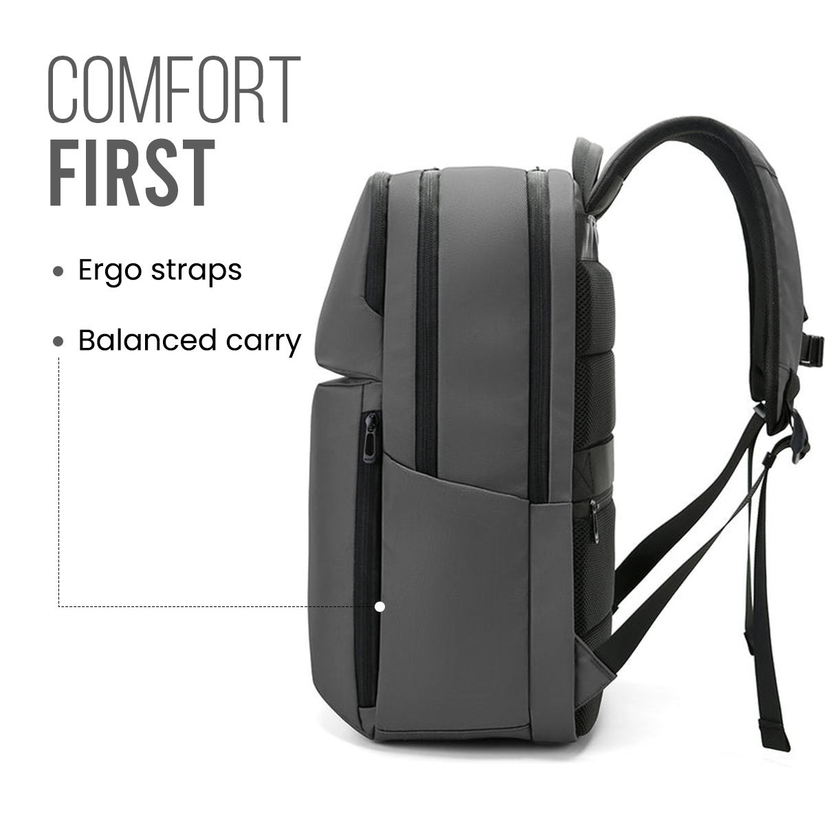 METROGUARD BACKPACK - GREY - 27L