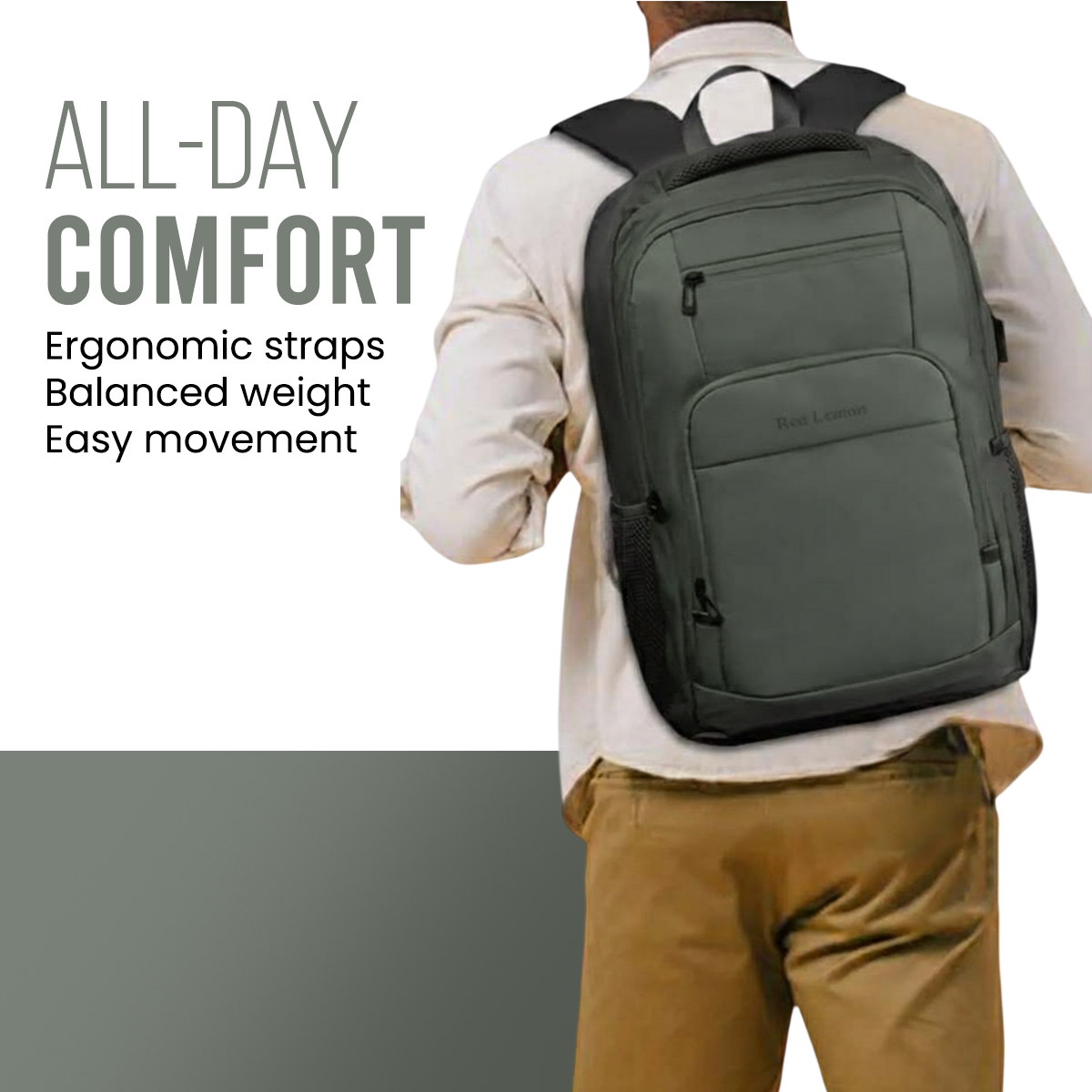 SWISS PACK BACKPACK PASTEL OLIVE - 26L