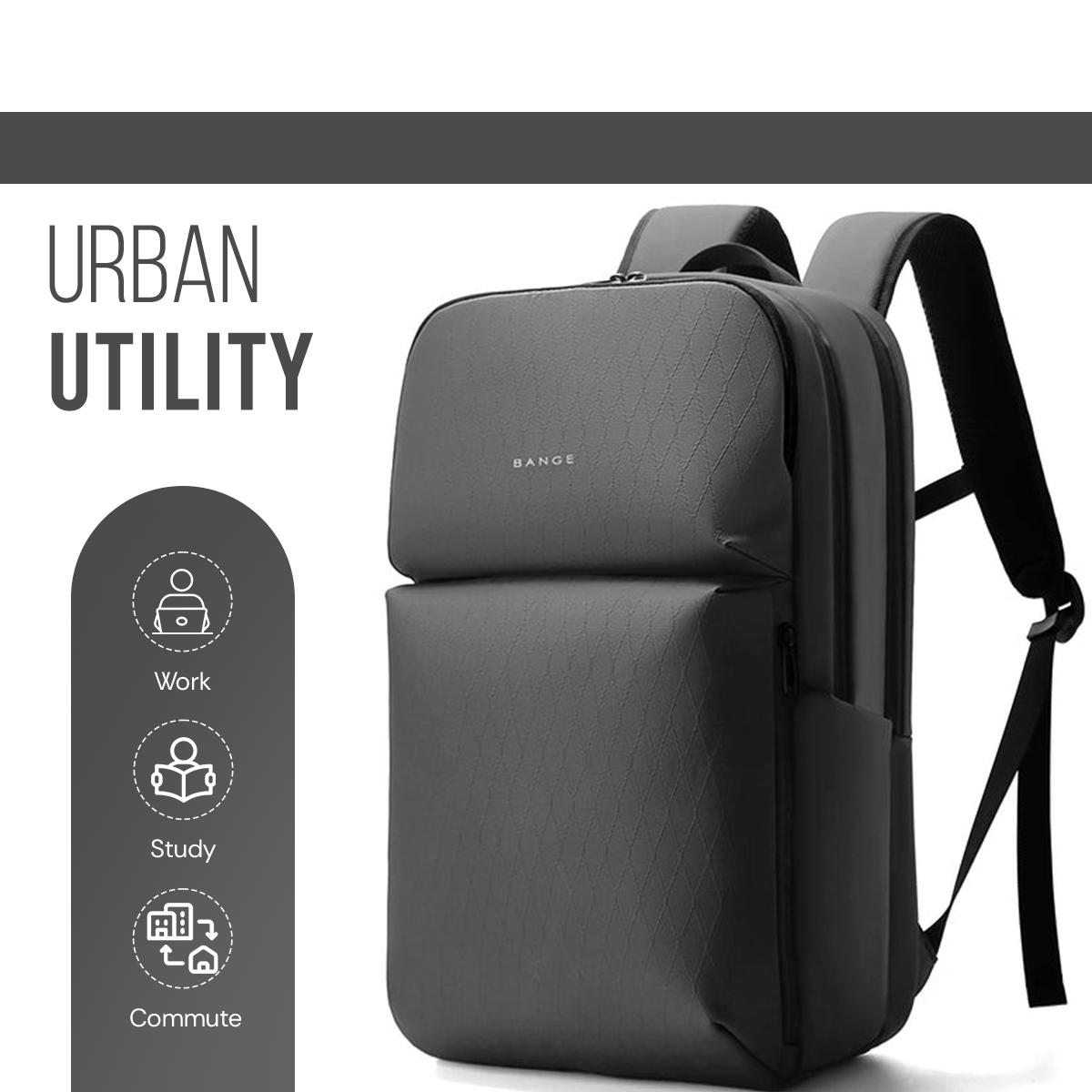 METROGUARD BACKPACK - GREY - 27L