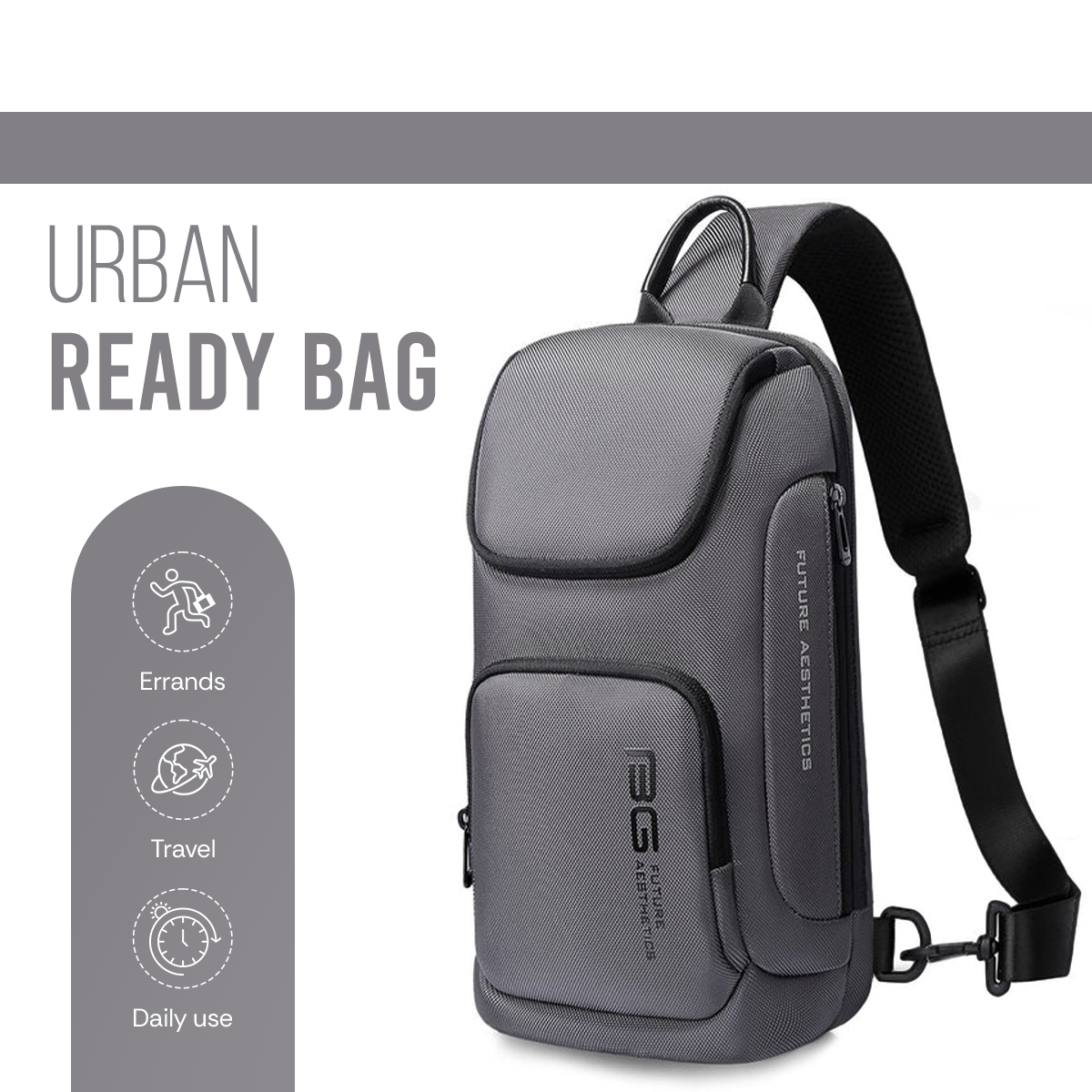 CENTURION SLING BAG - GREY