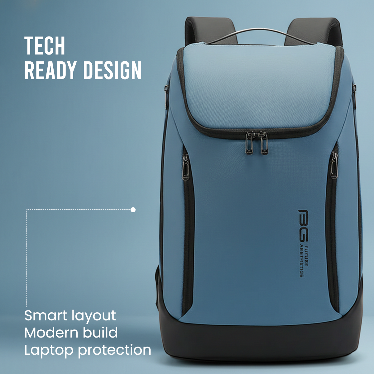 CAPTAIN BUSINESS BACKPACK - LIGHT BLUE - 30L