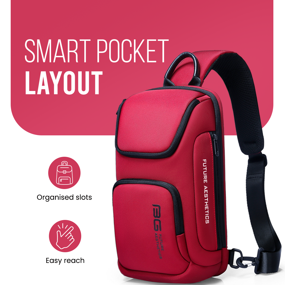 CENTURION SLING BAG - RED