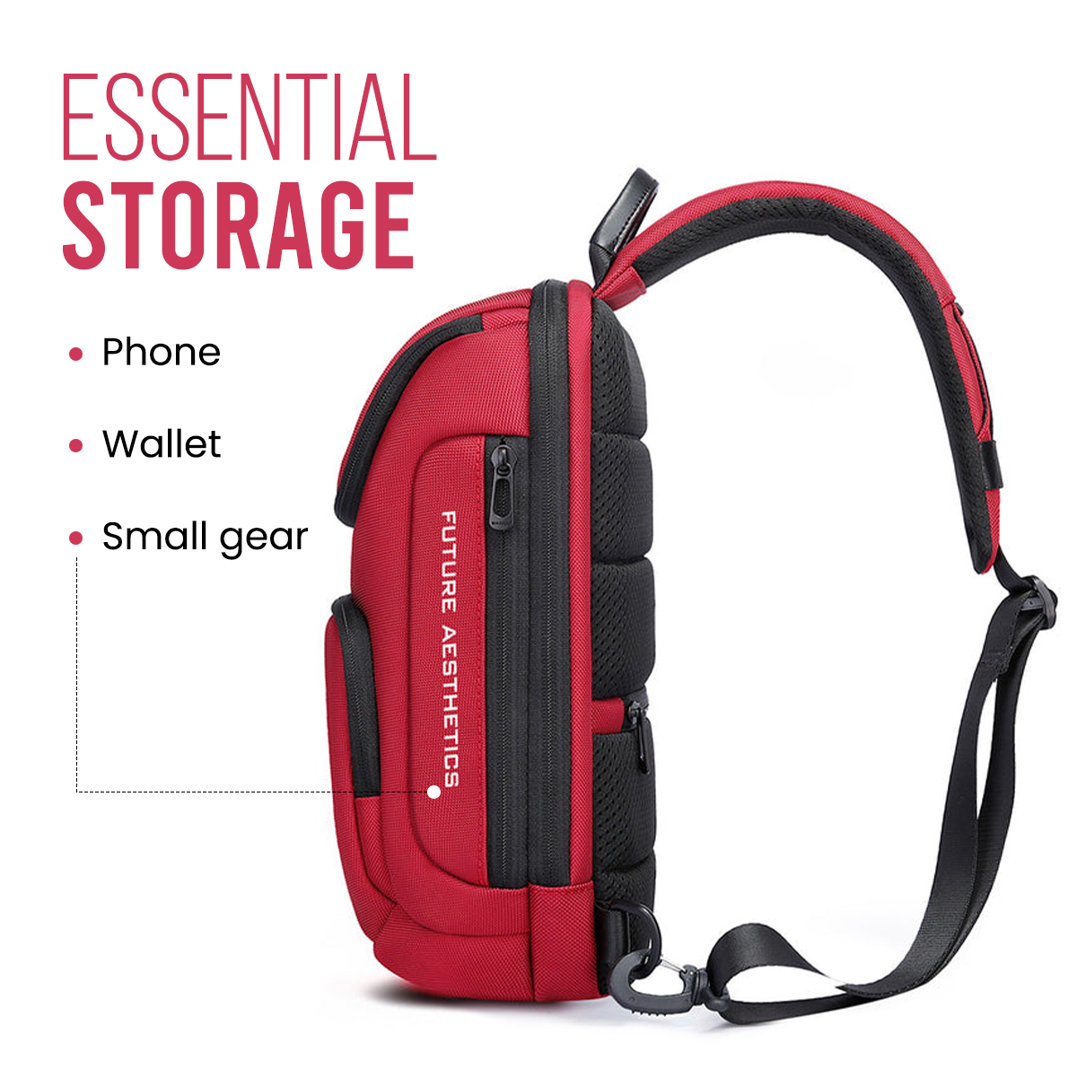 CENTURION SLING BAG - RED