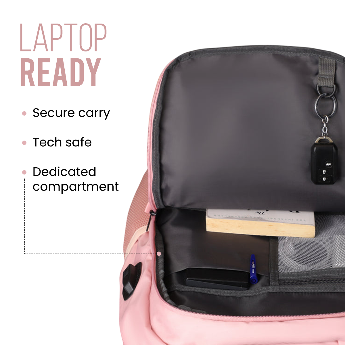 SWISS PACK BACKPACK CHAMPAGNE PINK - 26L