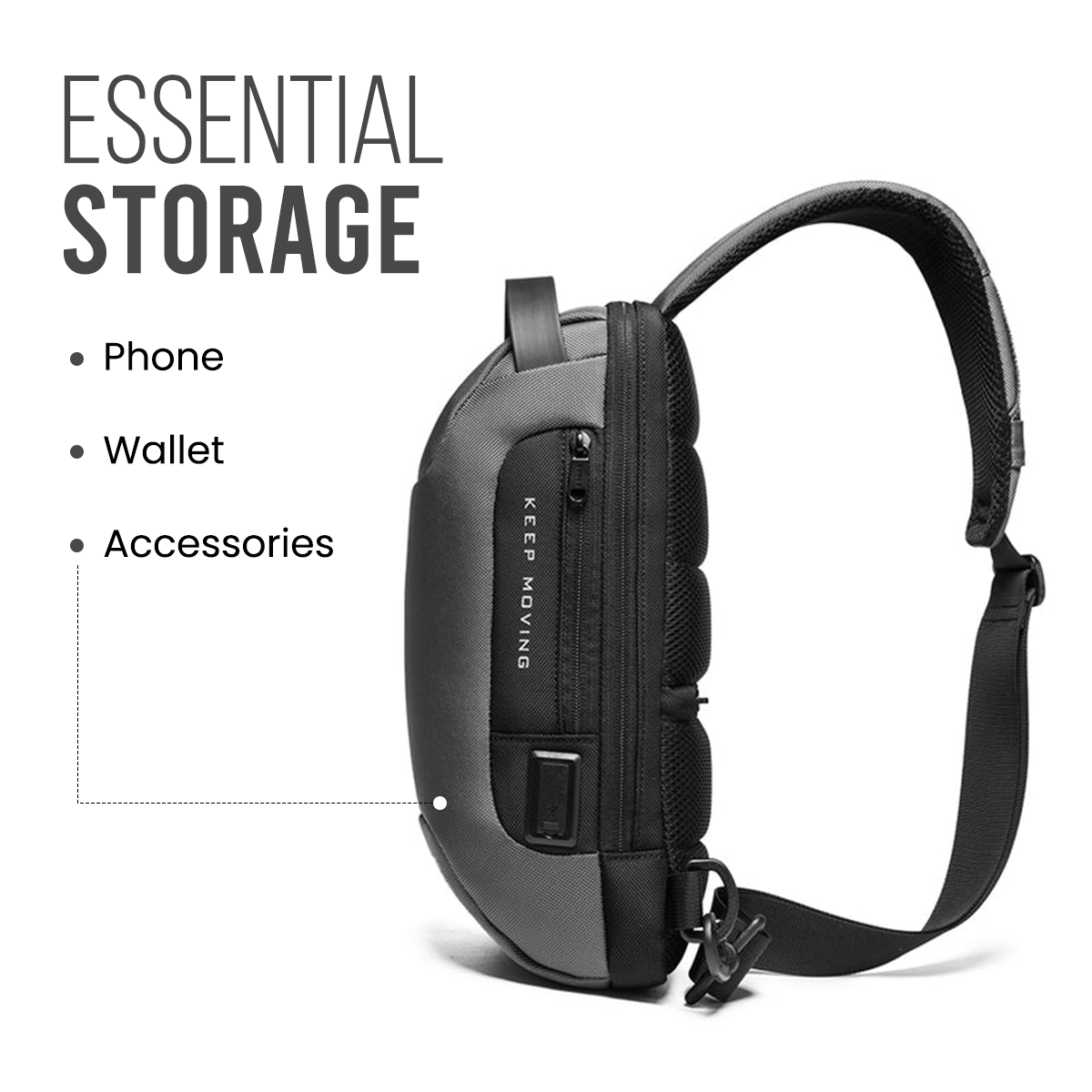 SURGE SLING BAG - GREY