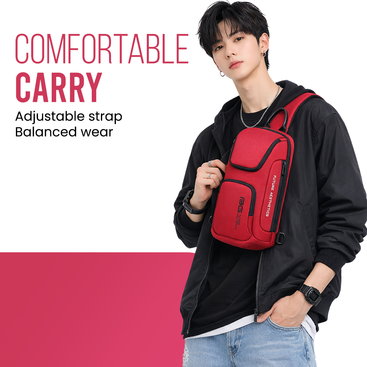 CENTURION SLING BAG - RED