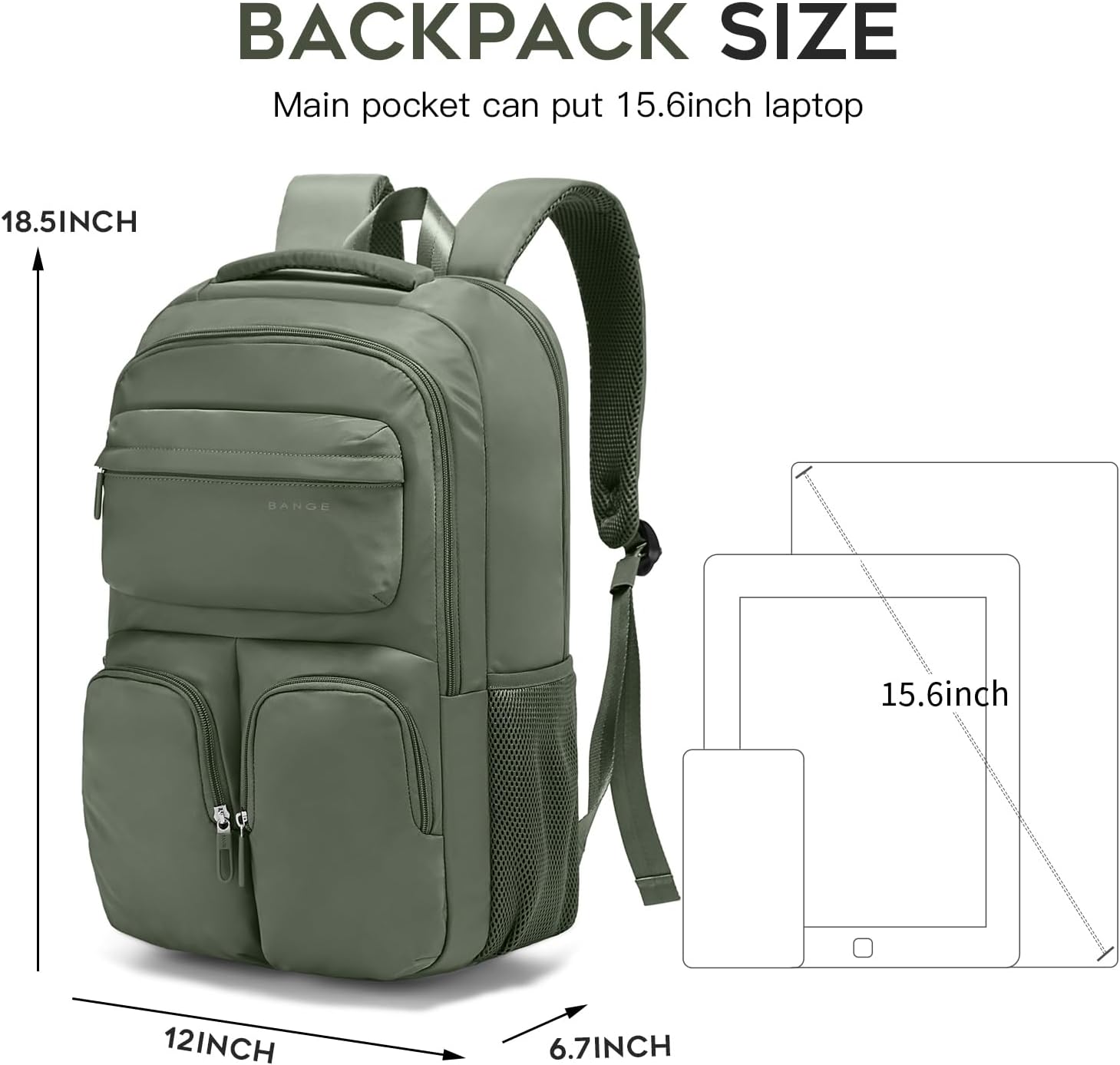 BACKPACK 1807 GREEN - 20L
