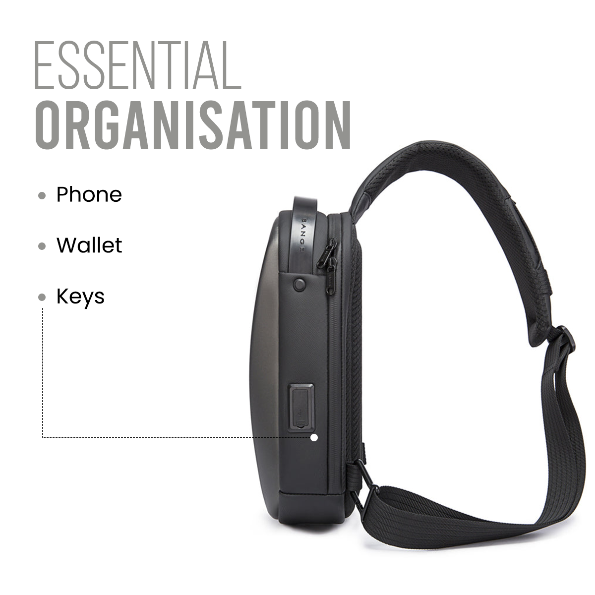 SLING BAG - 7256 - GREY