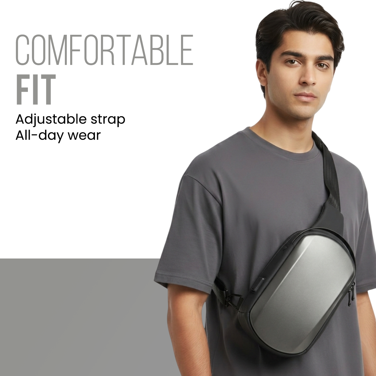 SLING BAG - 7256 - GREY