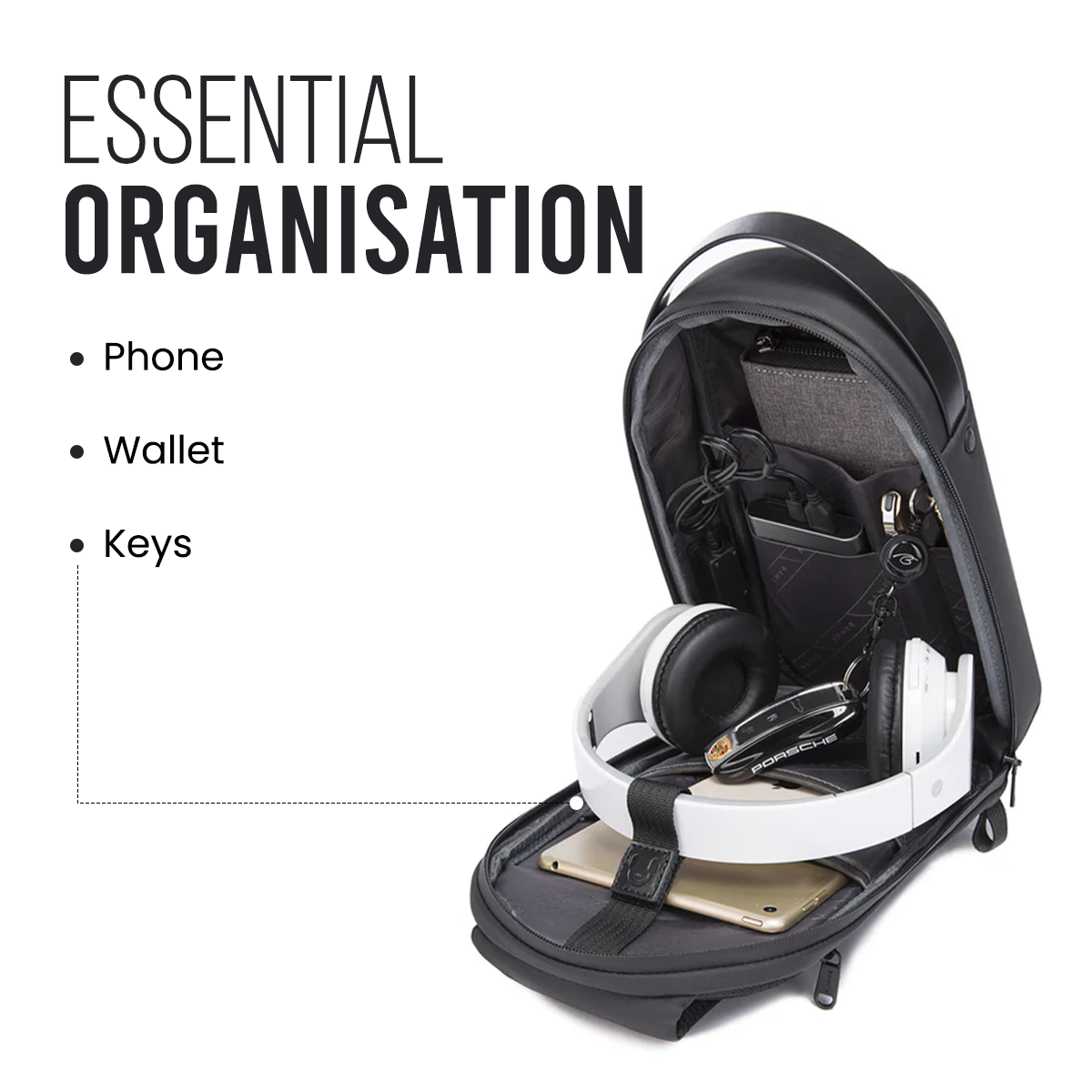 SLING BAG - 7256 - BLACK