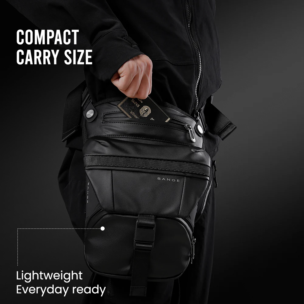 WAIST BAG - 7630 - BLACK