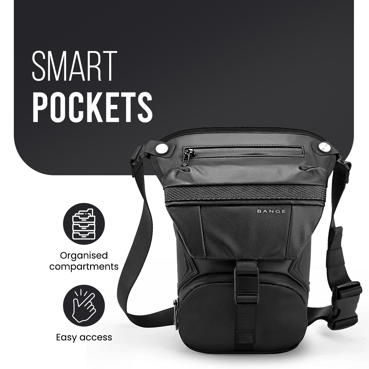 WAIST BAG - 7630 - BLACK