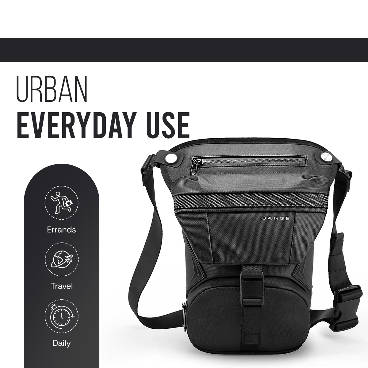 WAIST BAG - 7630 - BLACK