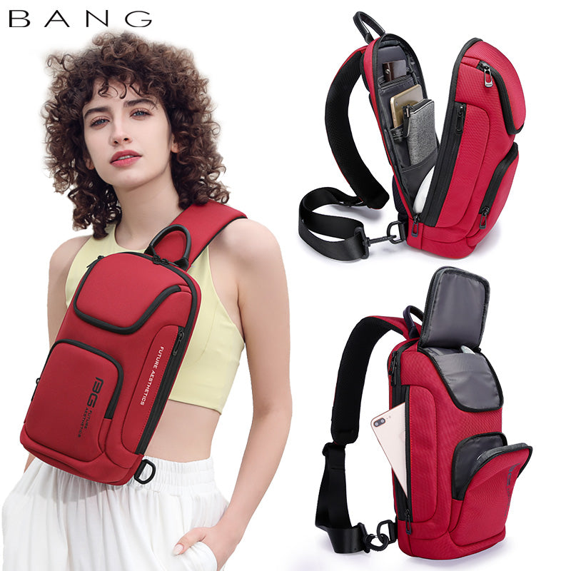Red Lemon BANGE Sling Bag Crossbody Shoulder Messenger Waterproof Short Trip Chest Bag