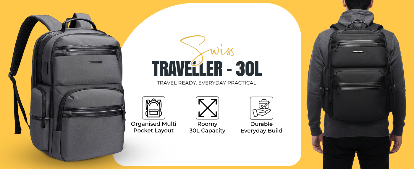 SWISS TRAVELLER - BLACK - 30L
