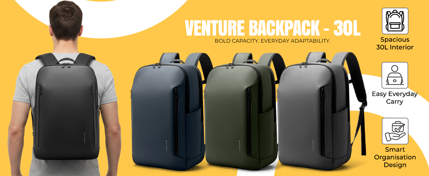 VENTURE BACKPACK - BLACK - 30L